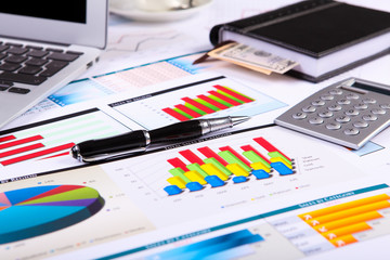 Financial papers on the table