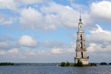 Kalyazin. Bell Tower in the water.