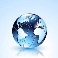 world in blue