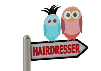 Hairdresser signboard