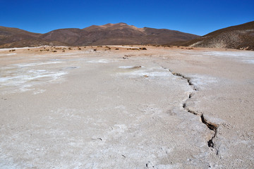 Salzpfanne beim Geysir Puchuldiza