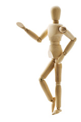 木製の人形のポーズ