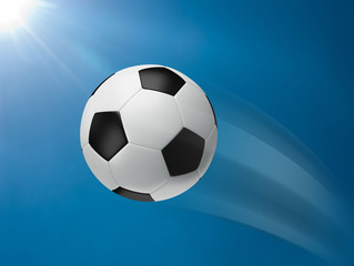 Fototapeta premium Action of football moving