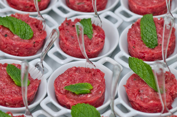 gourmet carne closeup