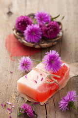 Fototapeta na wymiar handmade herbal soap