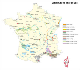 Weinbaugebiete in Frankreich