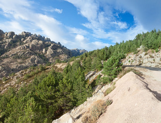 Fototapeta na wymiar Bavella Góry, śródlądowe Korsyka