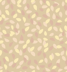 Seamless flying leaf pattern. Vector
