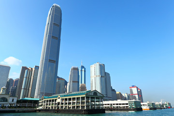 Naklejka premium Hong Kong harbour