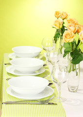 elegant holiday table setting