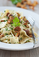 pasta mit frischen pfifferlingen I