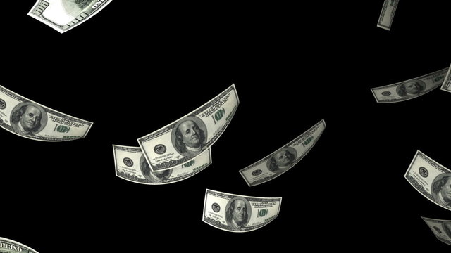 Falling Dollars (Loop + Matte)