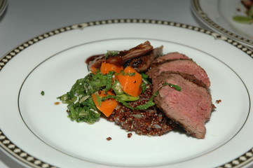 Roast Beef Dinner Plate with Vegetables