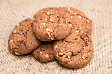 Heap of brown Cookies