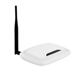 white wireless router