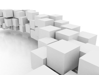 Obraz premium Abstract 3d cubes