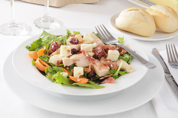 Dried cherry salad