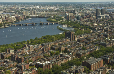 Obraz premium Boston Aerial View