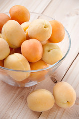 Still life food: apricots