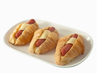 Fresh and tasty croissant