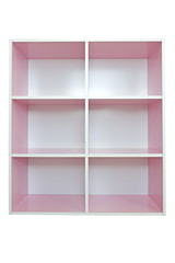 Pink cabinet isolated on white background