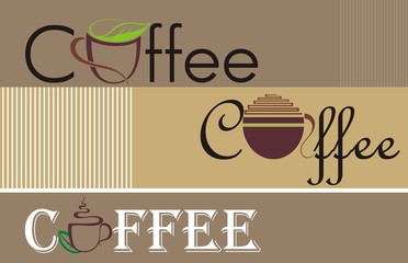 Obrazy na Szkle  Symbole kawy i herbaty i ikony do projektowania żywności