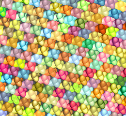 rainbow color abstract glossy blob render