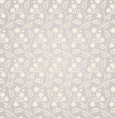 Elegant seamless floral pattern