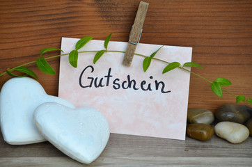 Gutschein herzen