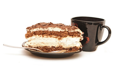 cup of tea and chocolate cake
