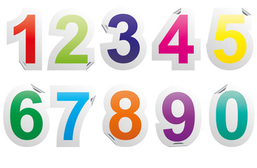 numbers sticker