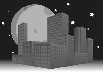 Fototapeta premium city 3d sunset