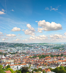 Fototapeta premium View of Stuttgart city, Germany