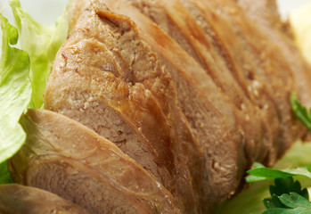 Roasted duck, Chinese style  .