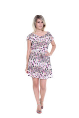 Full length of a beautiful young lady in dress