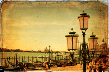 Venice - old card - old paper