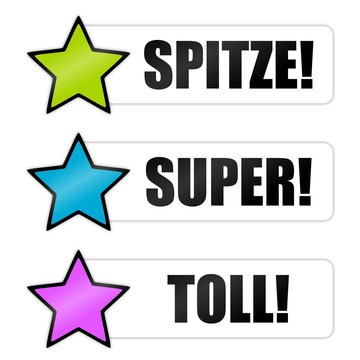 button stern spitze texte I