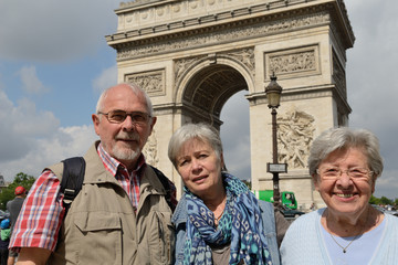 Naklejka premium Senioren in Paris