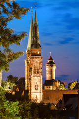 Nürnberg, Sebalduskirche und Kaiserburg
