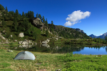 Mountain campsite