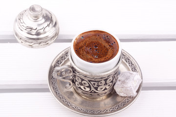turkish coffee and turkish delight