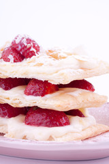 strawberry mille feuille