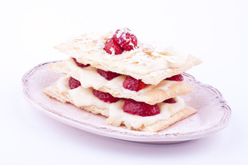 strawberry mille feuille