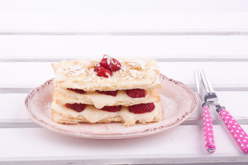 strawberry mille feuille