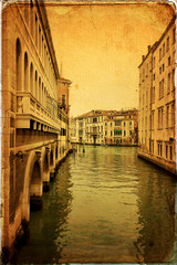 Venice - old paper - old card