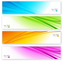 Abstract color banner