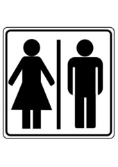 Symbolschild Toilette