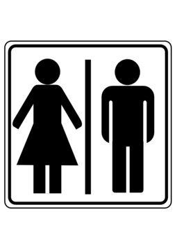 Symbolschild Toilette