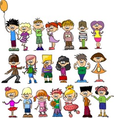 Смазливая счастливые дети мультфильм