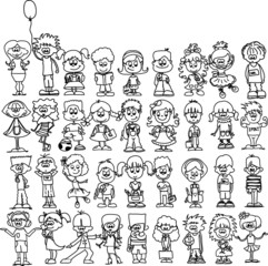 Смазливая счастливые дети мультфильм